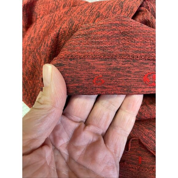 Lululemon Red/Black Swiftly Tank Top Size 6 - Picture 7 of 7
